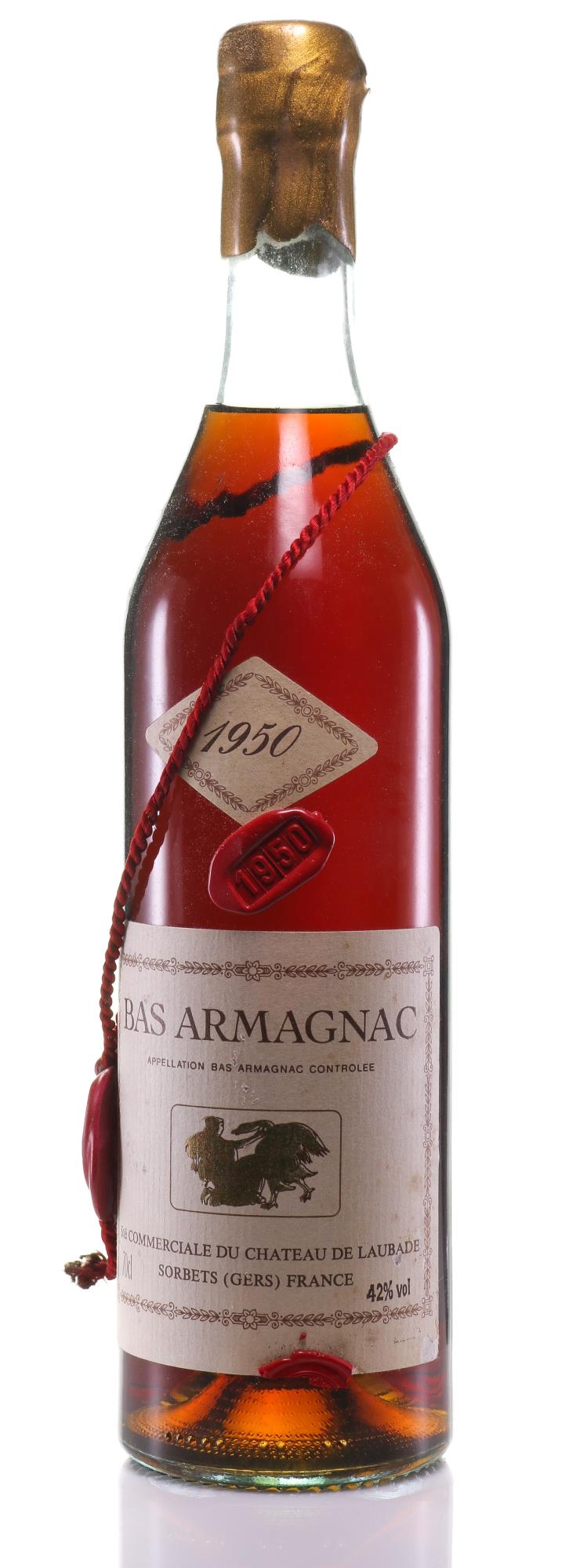 Armagnac 1950 Château de Laubade Bas-Armagnac (1x70cl)