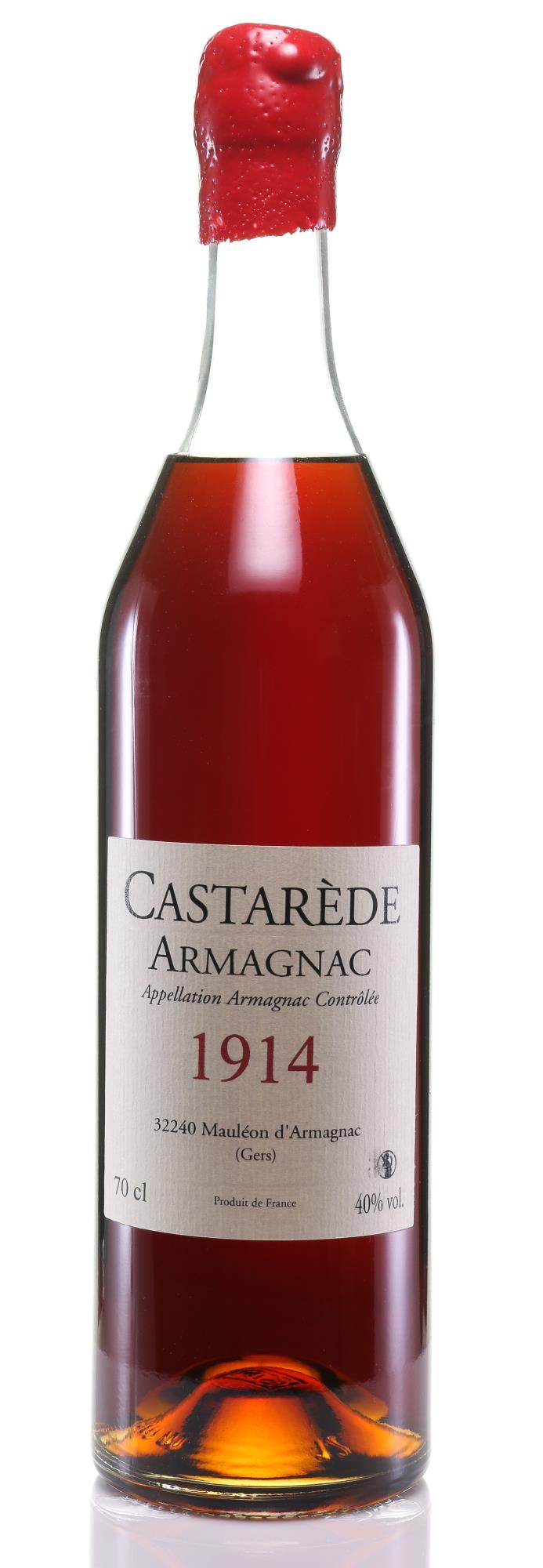 Armagnac 1914 Castarède  Bas-Armagnac (1x70cl) - Rue Pinard Europe