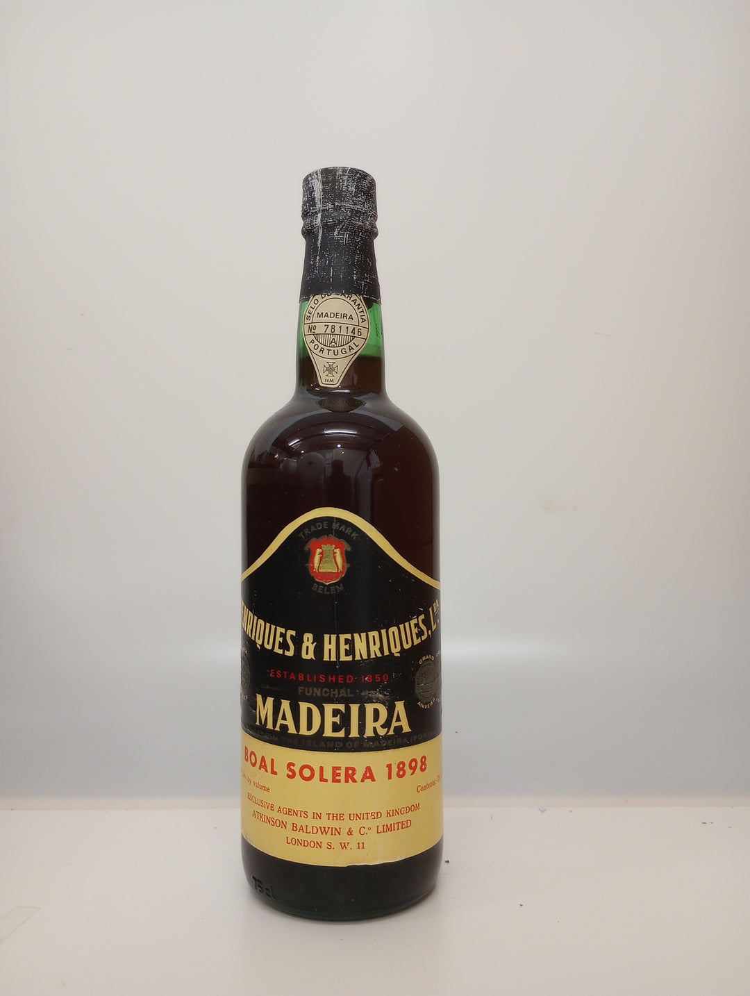 1898 Henriques & Henriques Madeira Boal Solera - Rue Pinard Europe