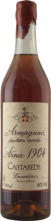 Armagnac 1904 Castarède   (1x70cl) - Rue Pinard Europe