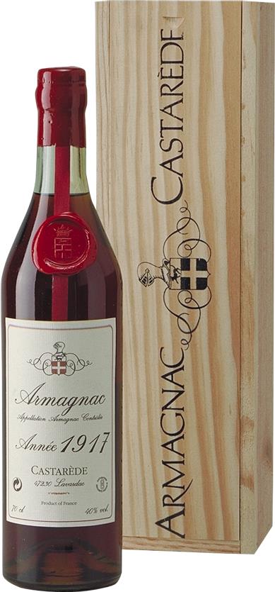 Armagnac 1917 Castarède  Armagnac Ténaréze (1x70cl) - Rue Pinard Europe