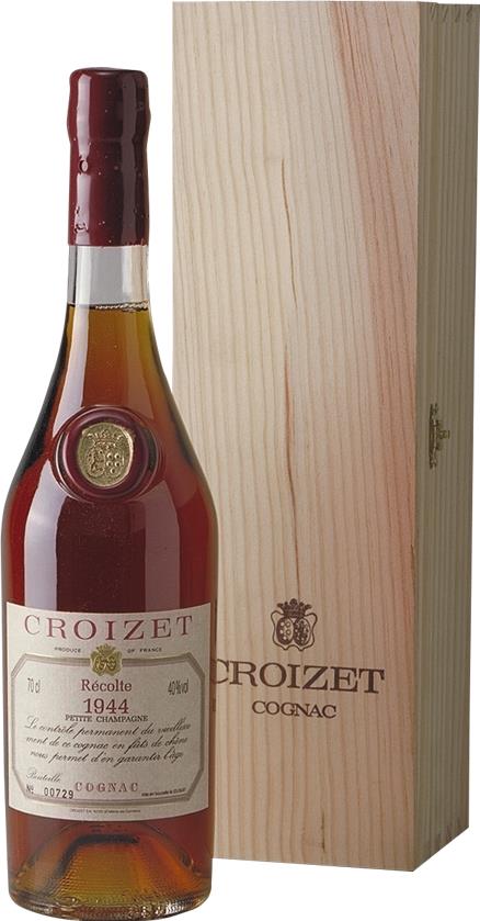 1944 Croizet B. Léon Cognac - Petite Champagne Original Wooden Case