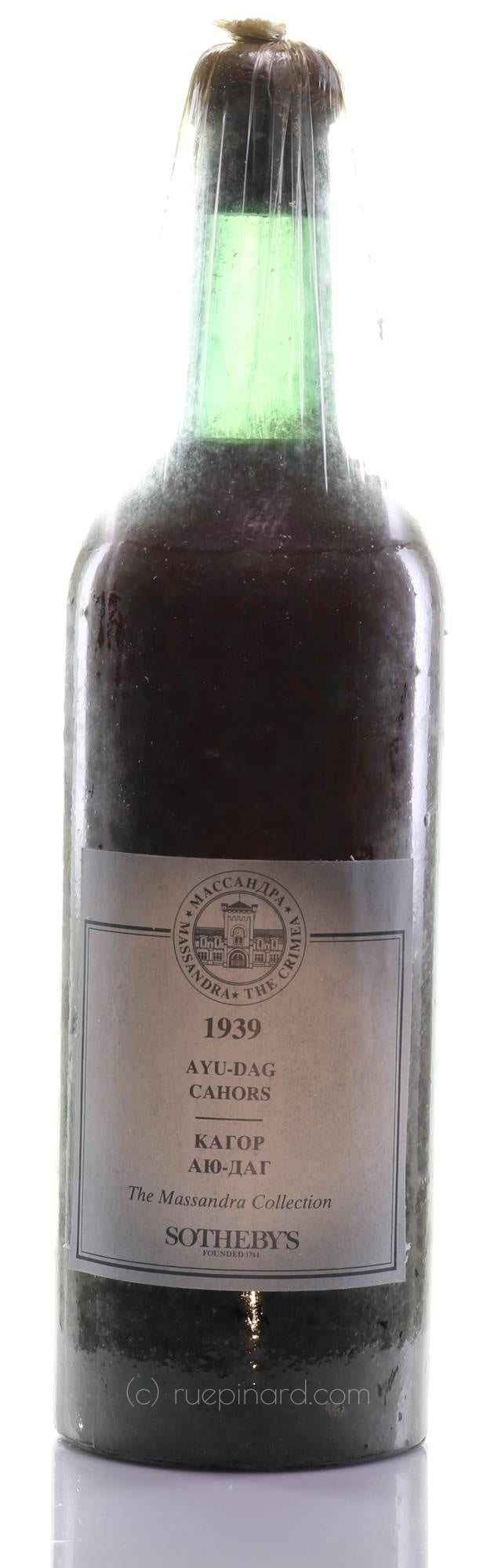 Massandra 1939 Dessert Wine - Crimea - Rue Pinard