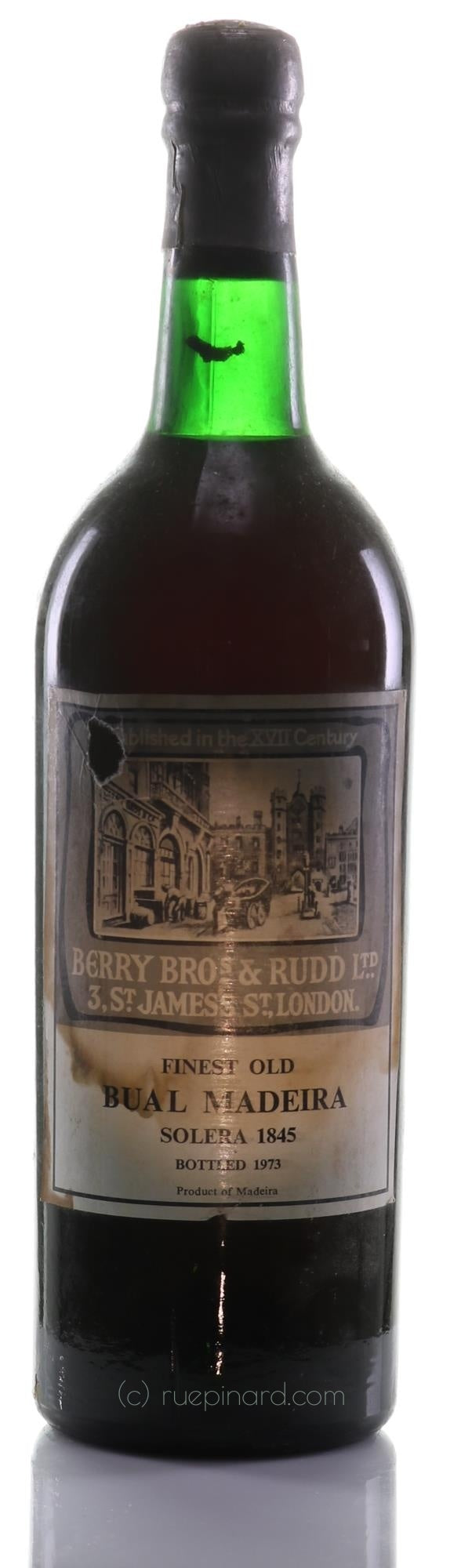 Berry Bros. & Rudd Madeira 1845 Bual Solera - Rue Pinard