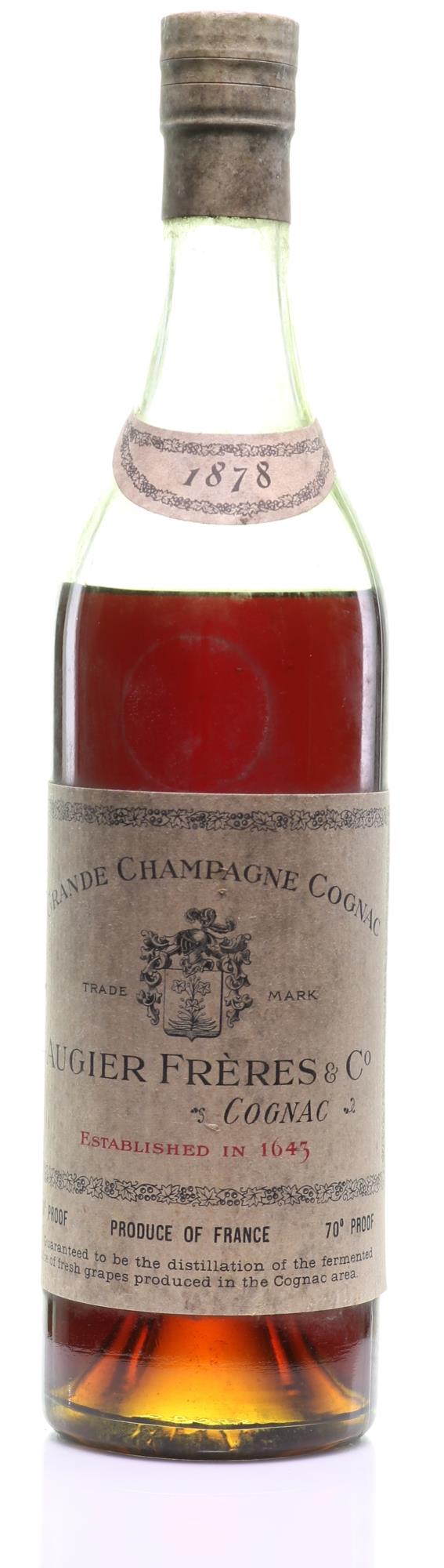 Cognac 1878 Augier Frères  Grande Champagne (1x70cl) - Rue Pinard Europe