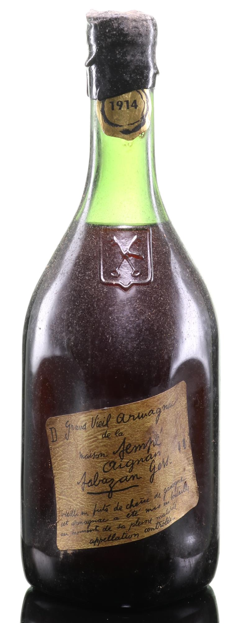 Armagnac 1914 Sempé   (1x70cl) - Rue Pinard Europe