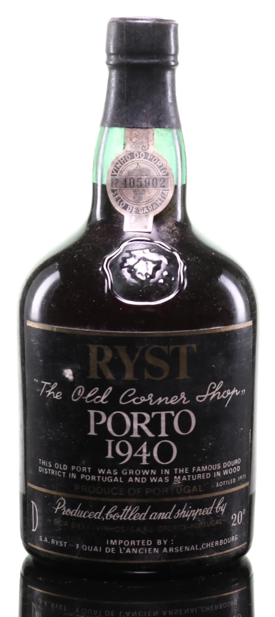 Ryst 1940 Port Cognac - Exceptional Vintage Experience