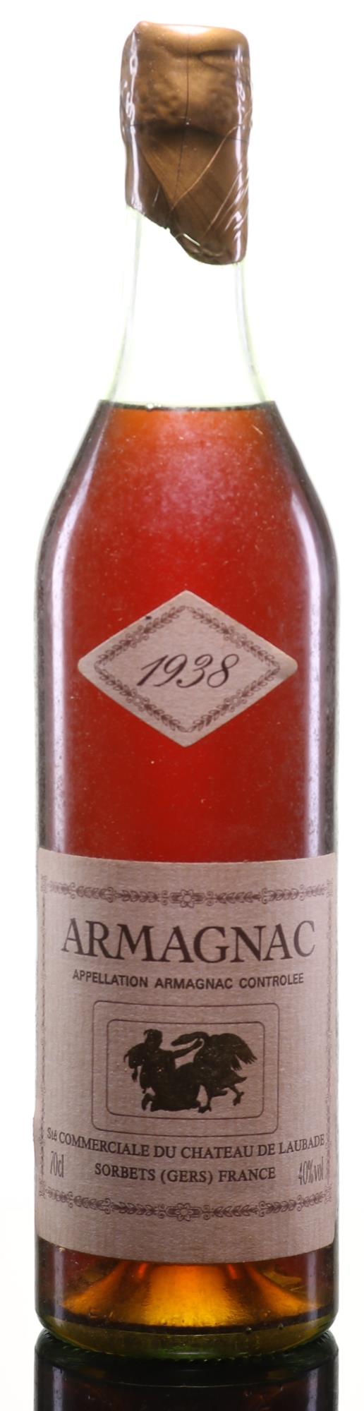 Armagnac 1938 Château de Laubade   (1x70cl) - Rue Pinard Europe