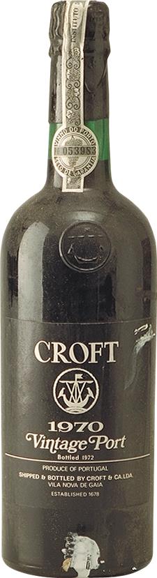 1970 Croft Vintage Port - Oporto, Bottled 1972