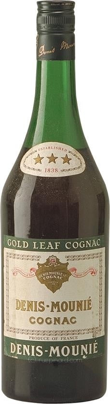 Denis Mounié Gold Leaf Cognac 1980s 3 Stars Vintage - Rue Pinard