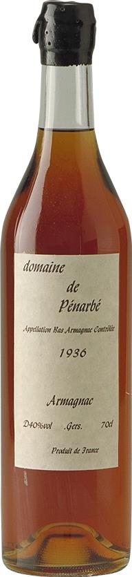 Domaine de Pénarbé 1936 Armagnac - Rare Vintage Delight