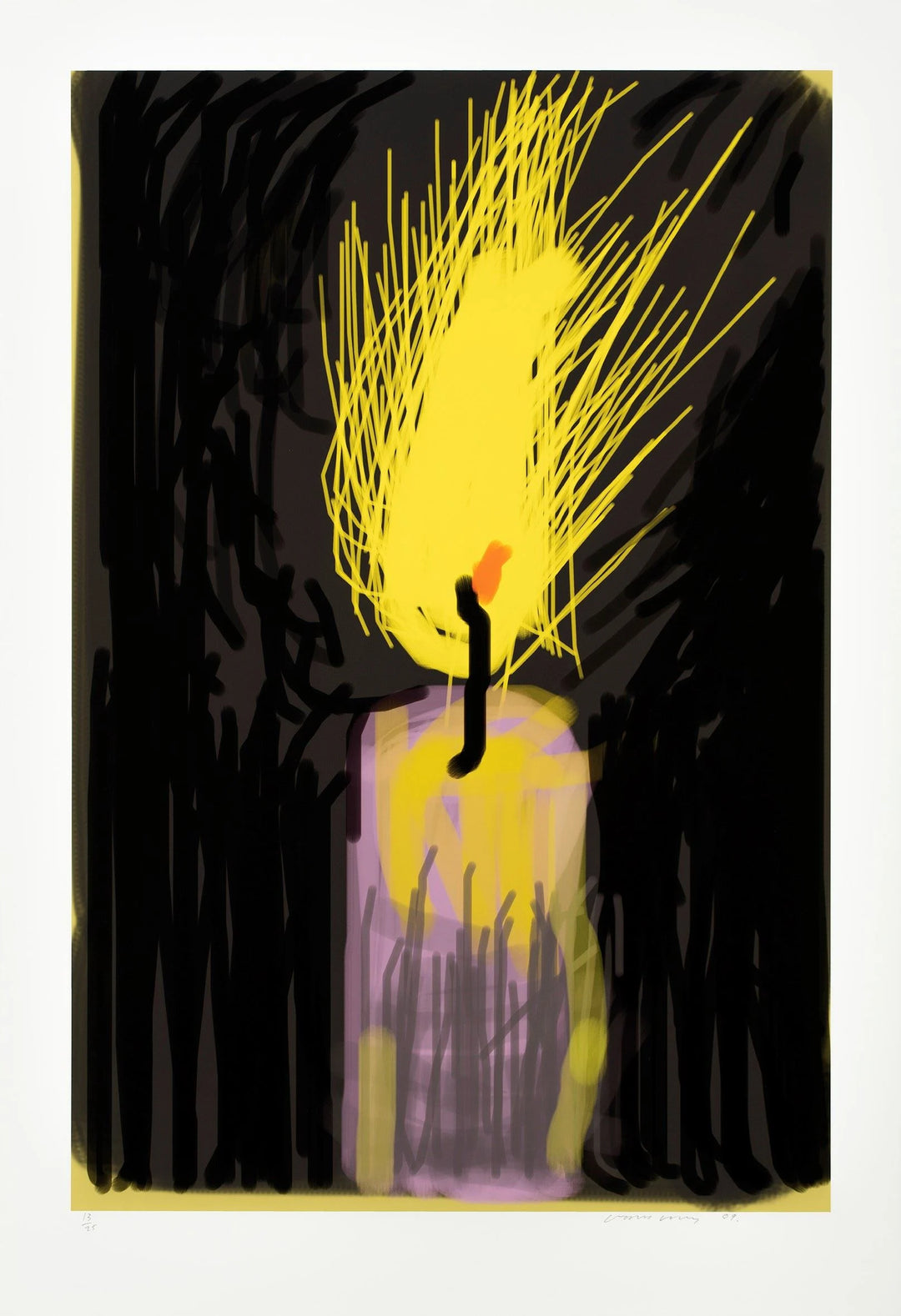 David Hockney - Flame (2009)