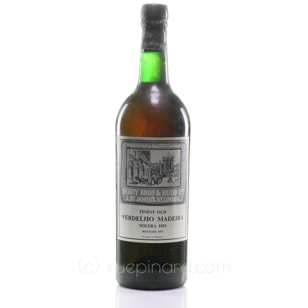 Madeira 1851 Berry Brothers Rudd Verdelho Solera SKU 13386