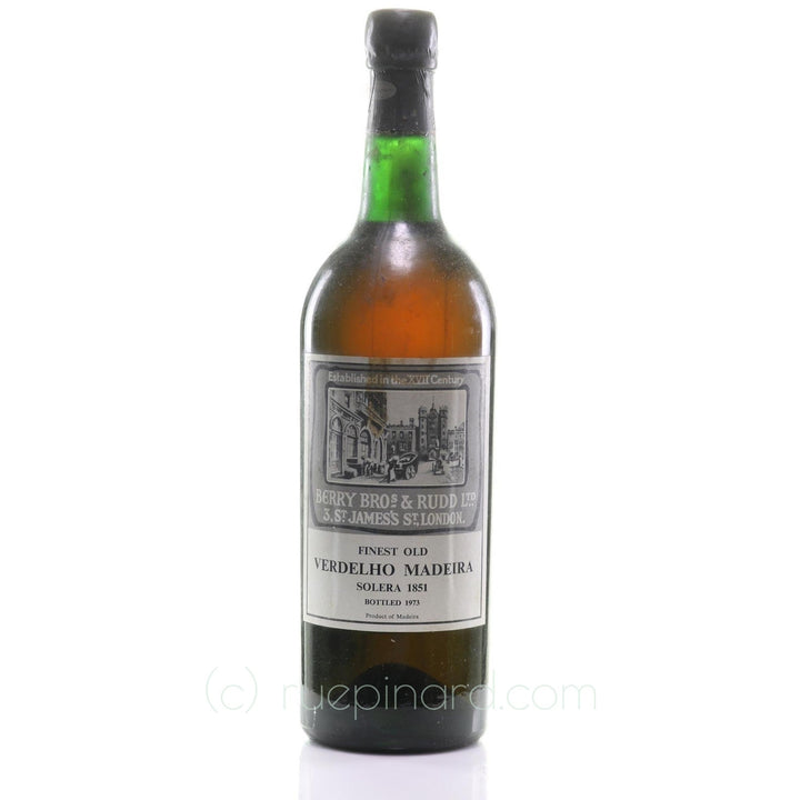 Madeira 1851 Berry Brothers Rudd Verdelho Solera SKU 13387