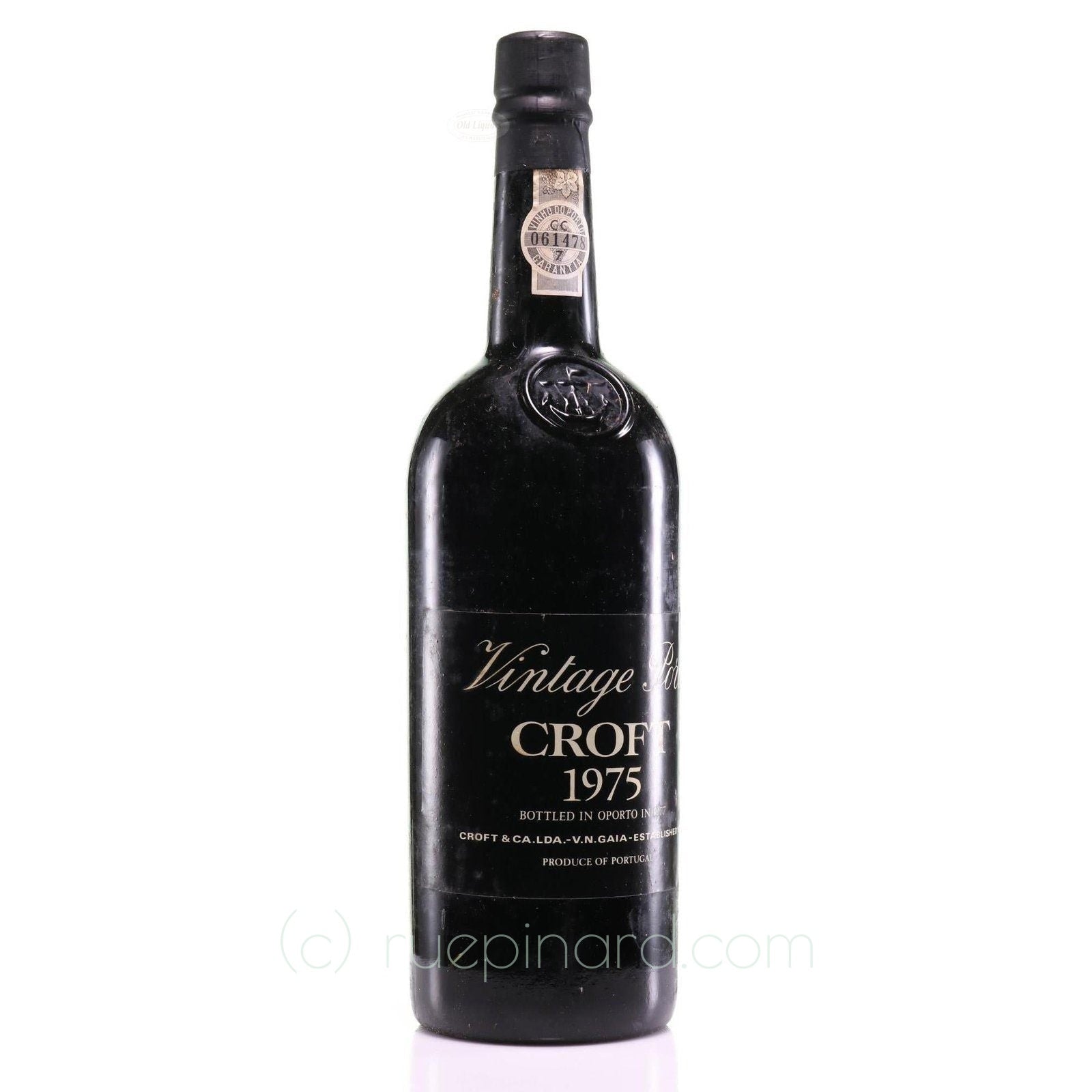 1975 Croft Vintage Port - Bottled 1977 – Rue Pinard