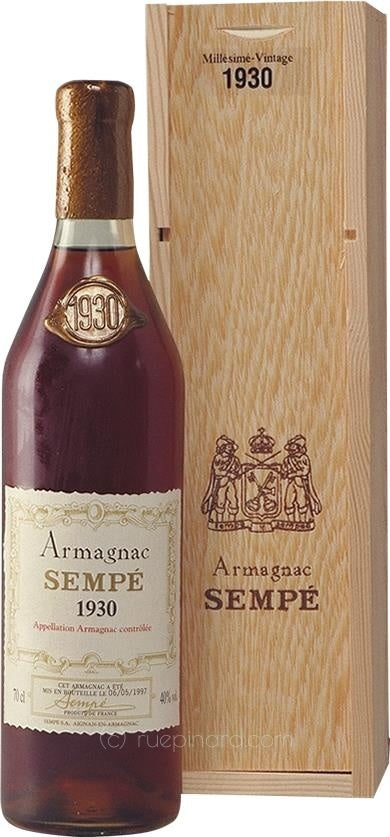 Sempé Armagnac 1930 - 1997 Vintage in Wooden Case | Rue Pinard