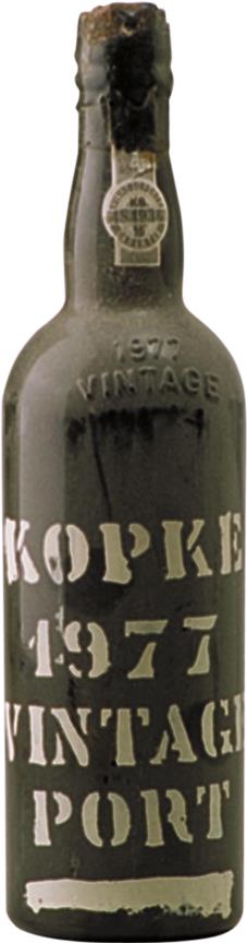 Kopke 1977 Douro Valley Vintage Port - Rare Stencilled Bottle