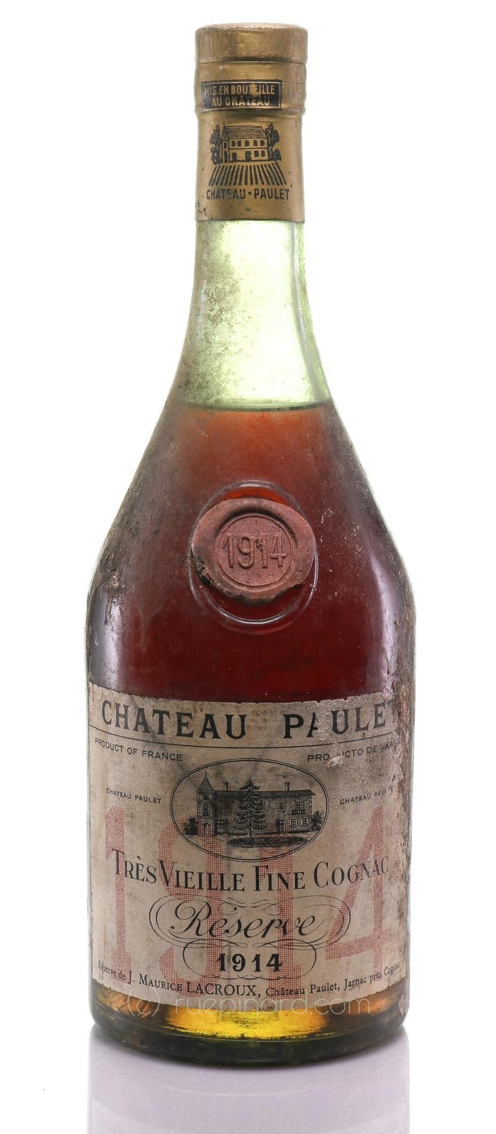 Château Paulet 1914 Vintage Cognac - Rue Pinard