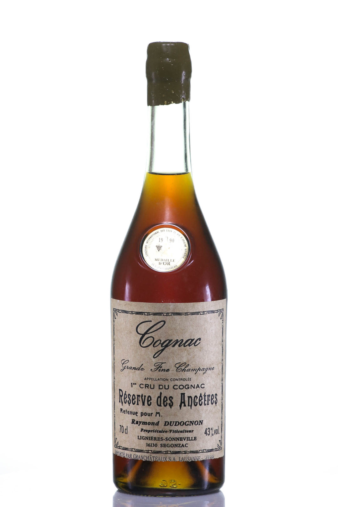 1960 Dudognon Cognac Fine Champagne Réserve des Ancetres - Grande Fine Champagne