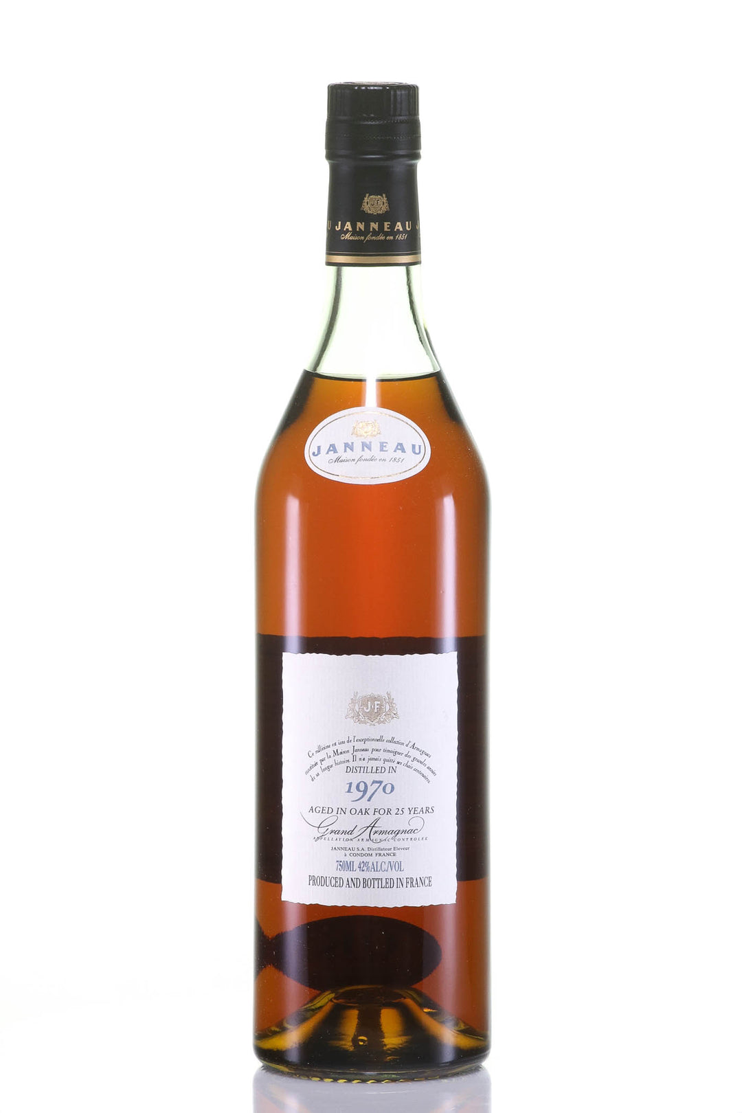 Janneau Armagnac Millesime Grand 25 Year Oak Aged