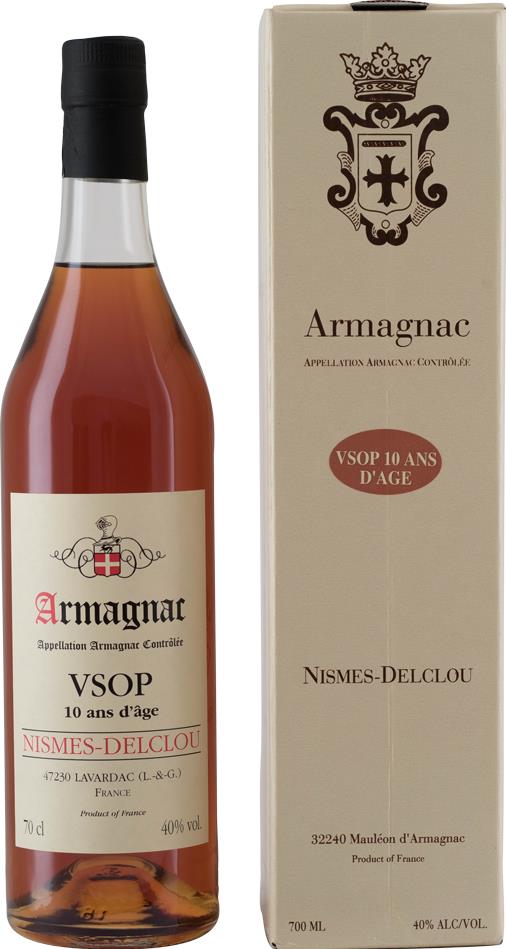 Nismes-Delclou Armagnac V.S.O.P. Non-Vintage (NV) - 10 Ans