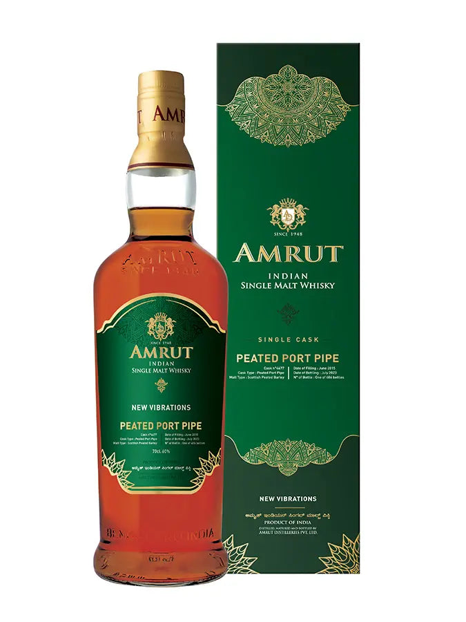 Amrut 8 years 2015 #4677 Peated Port Pipe New Vibrations