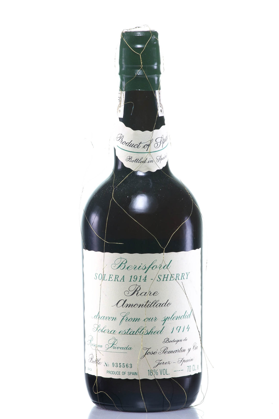 1914 Berisford Amontillado Sherry Solera Reserva Privada No. 935563