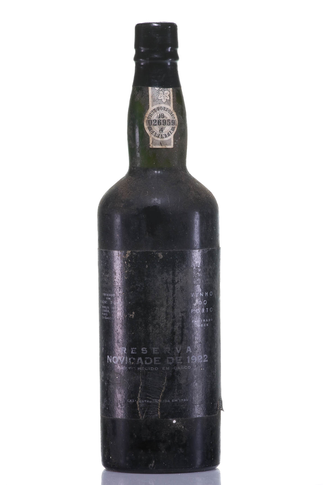 Burmester & Co's 1922 Port J.W. Reserva Novidade Vintage Port