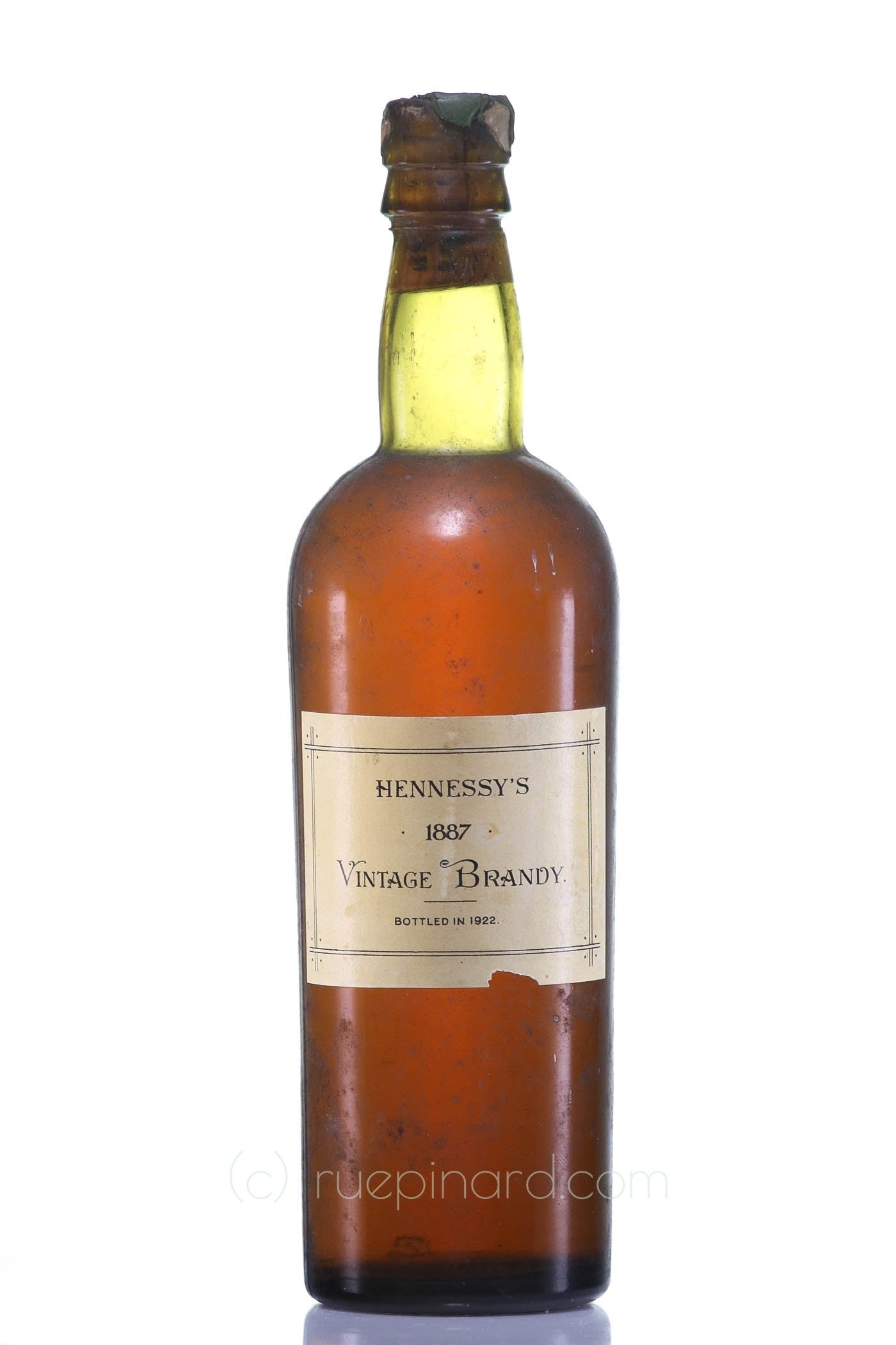 Hennessy 1887 Early Landed Vintage Bottled 1922 Cognac | Rue 