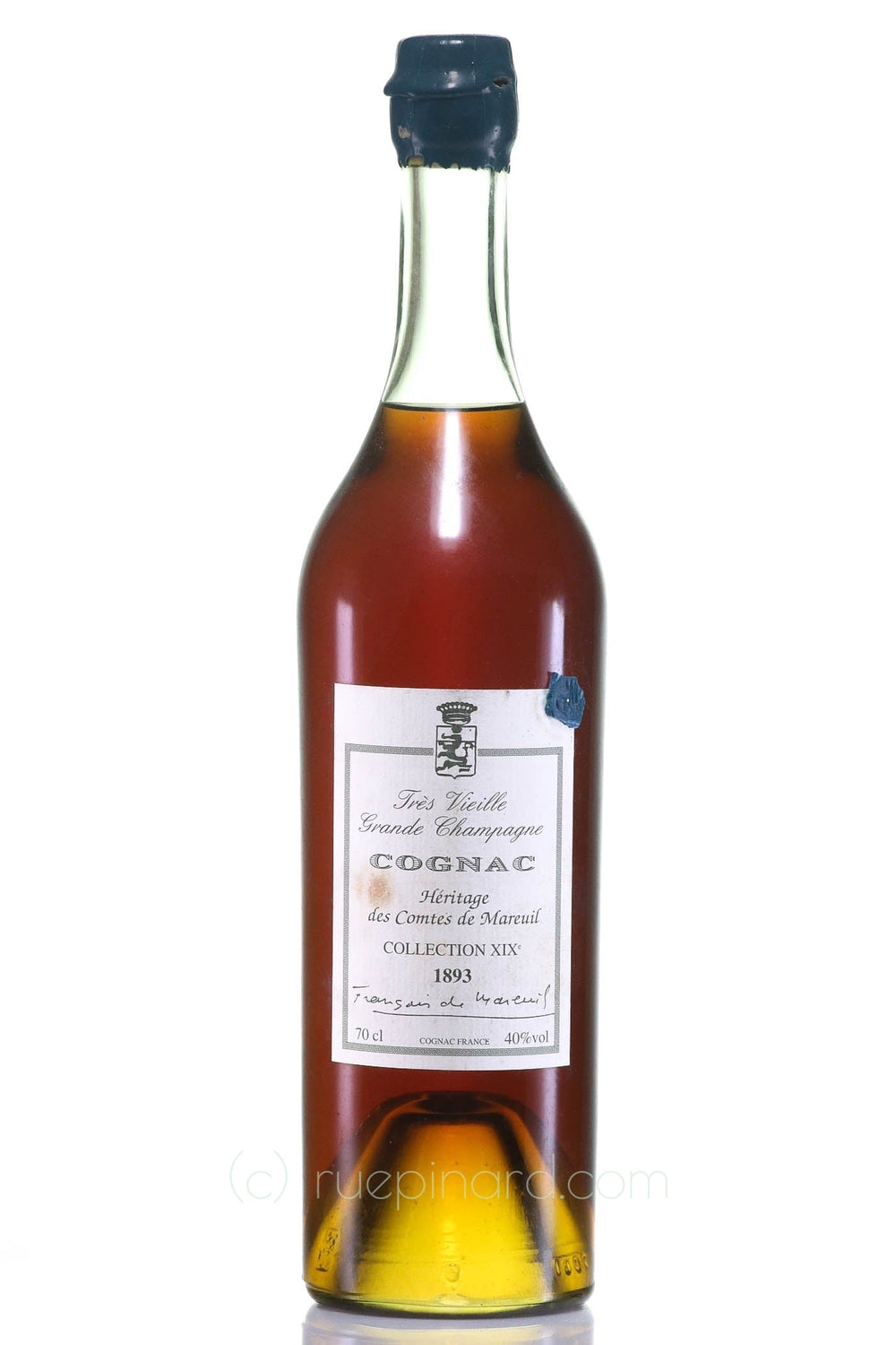 Comtes de Mareuil Collection XIXe Cognac 1893 Vintage - Rue Pinard