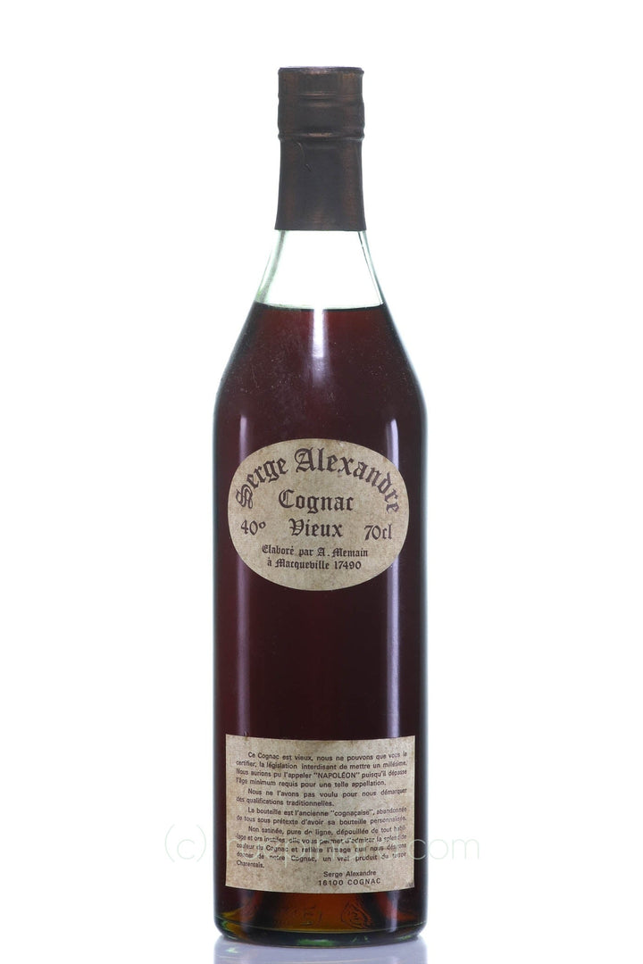 Serge Alexandre Vieux Cognac 1940 (Grande Champagne) - Rue Pinard