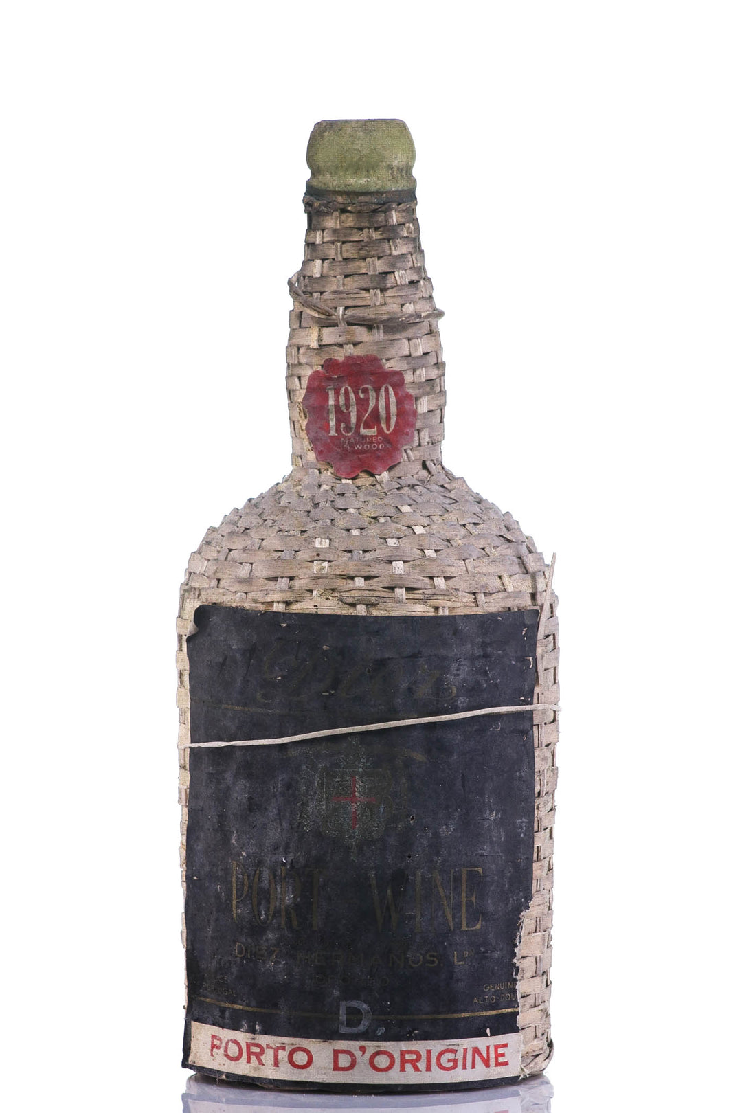 1920 Diez Hermanos Magnum Port with Wicker Cover