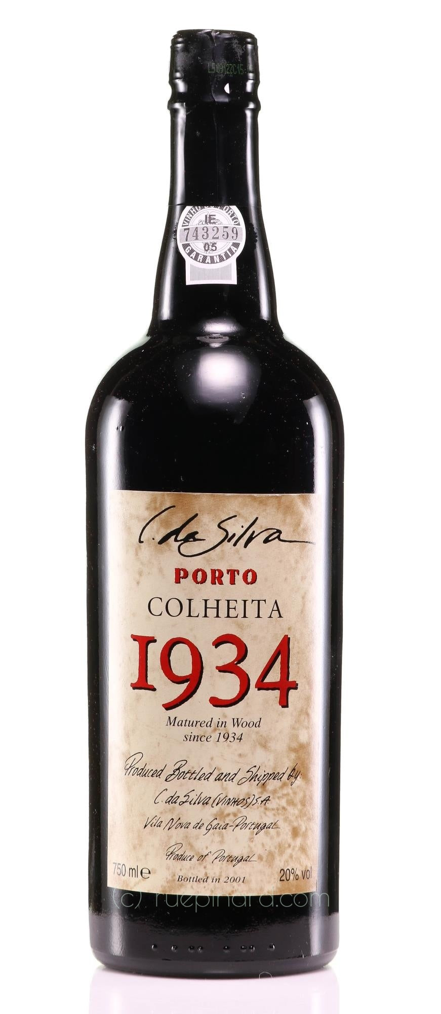 Da Silva Colheita Port 1934 2001 - Deluxe Box Set and 2 Glasses - Rue Pinard