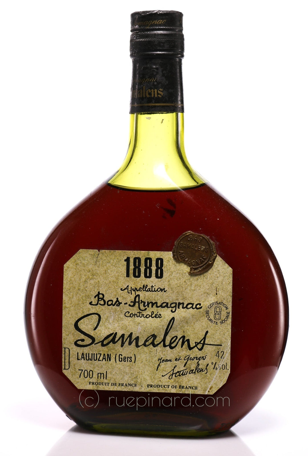 Samalens 1888 Bas-Armagnac Grand Cru de France - Rue Pinard