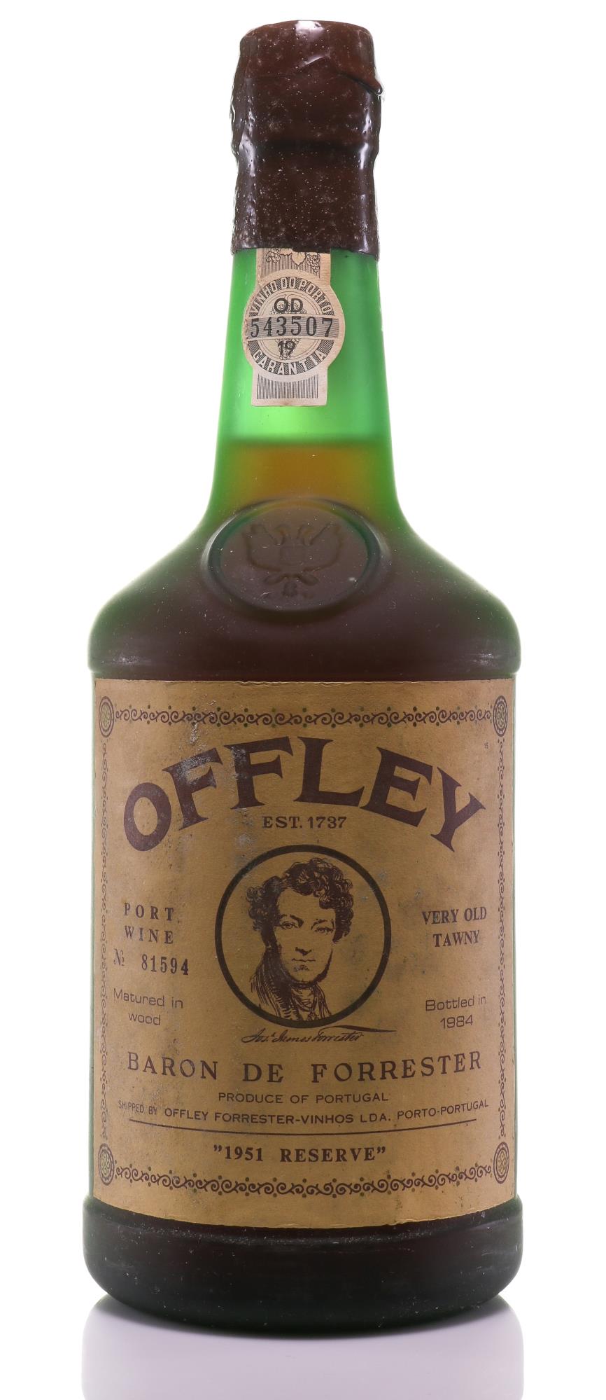 Offley 1951 Port - Hand-Picked by Baron de Forrester