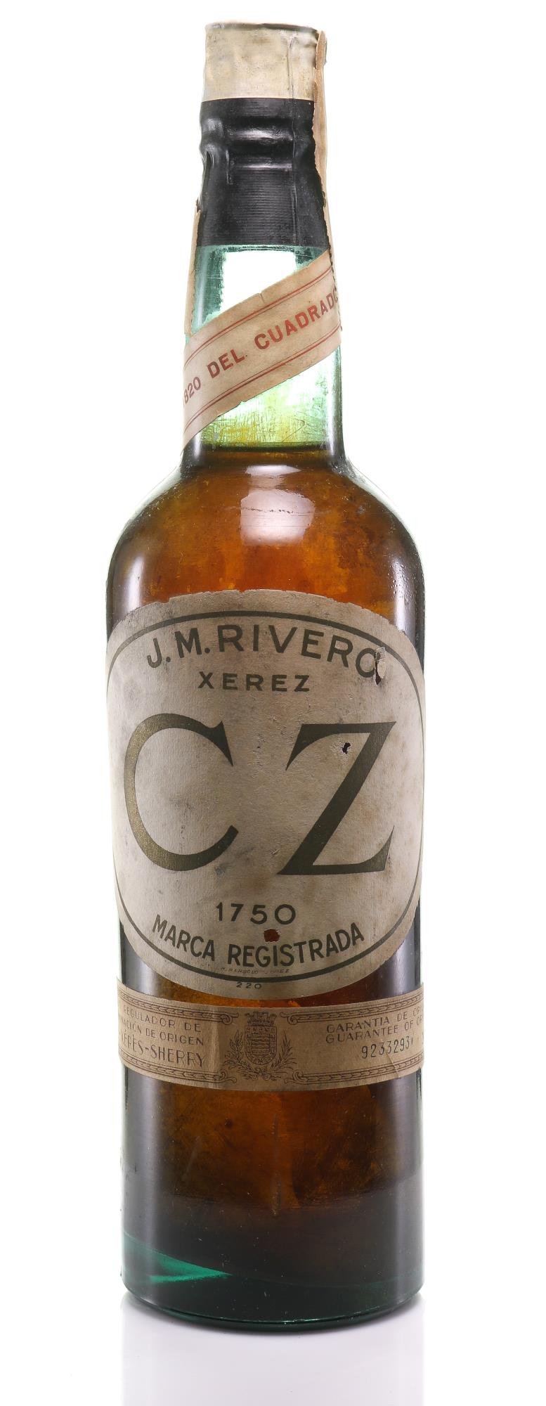 1820 Rivero J.M. Sherry CZ Vintage, Bottle No. 9233923