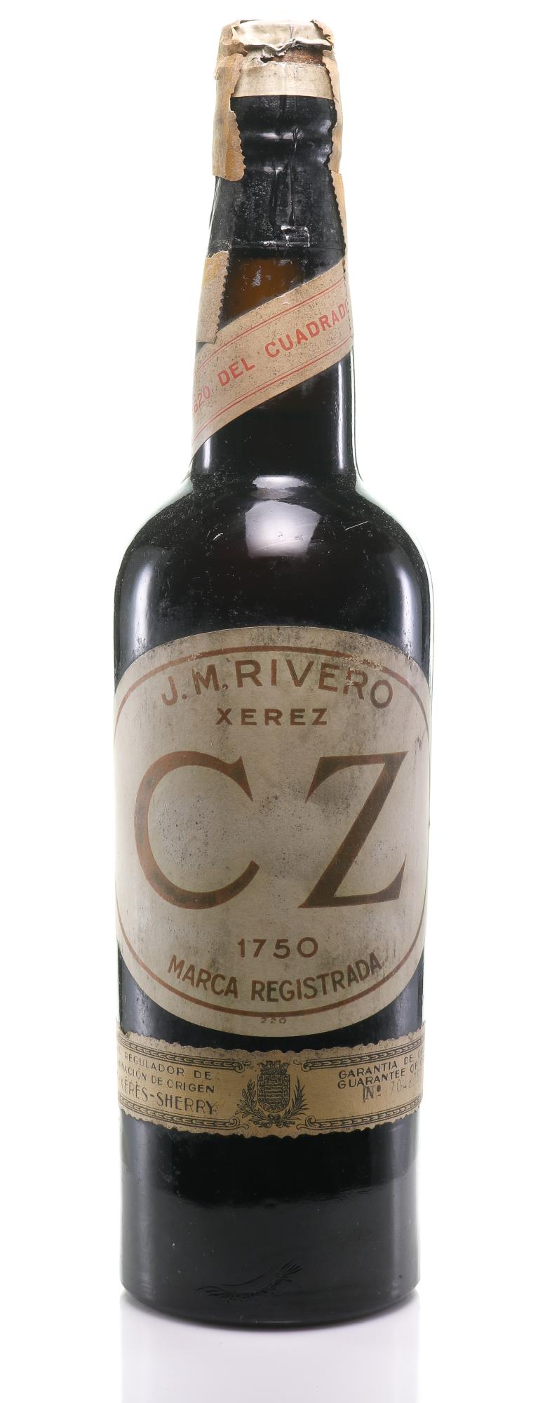 J.M. Rivero CZ 1820 Sherry NV - Bottle No. 7048767