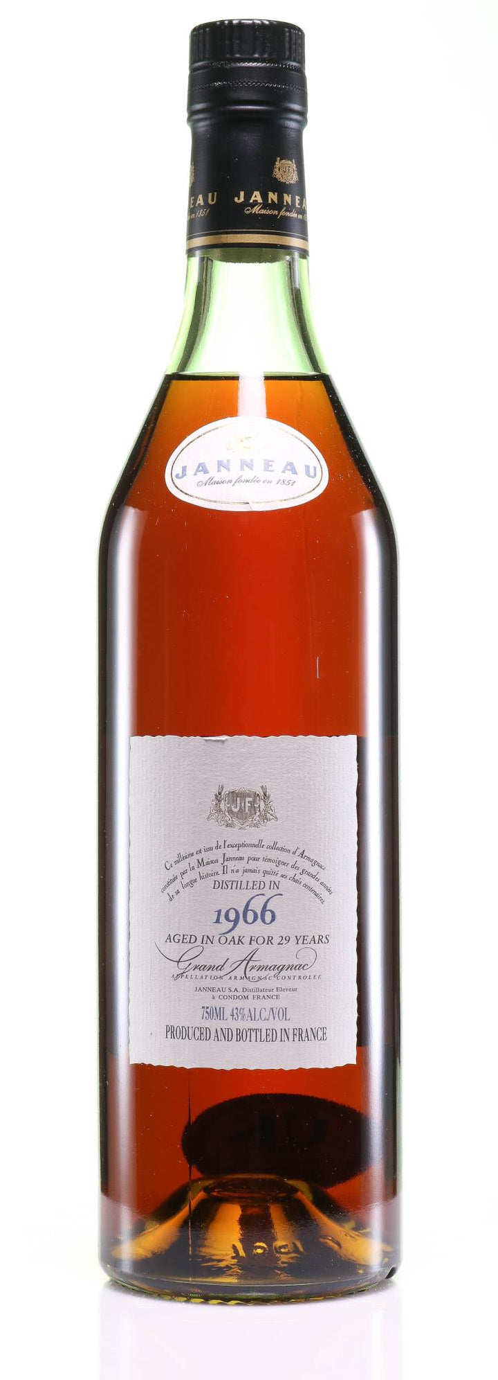 Janneau Millesime Armagnac 1966 - 29 Years Aged in Oak