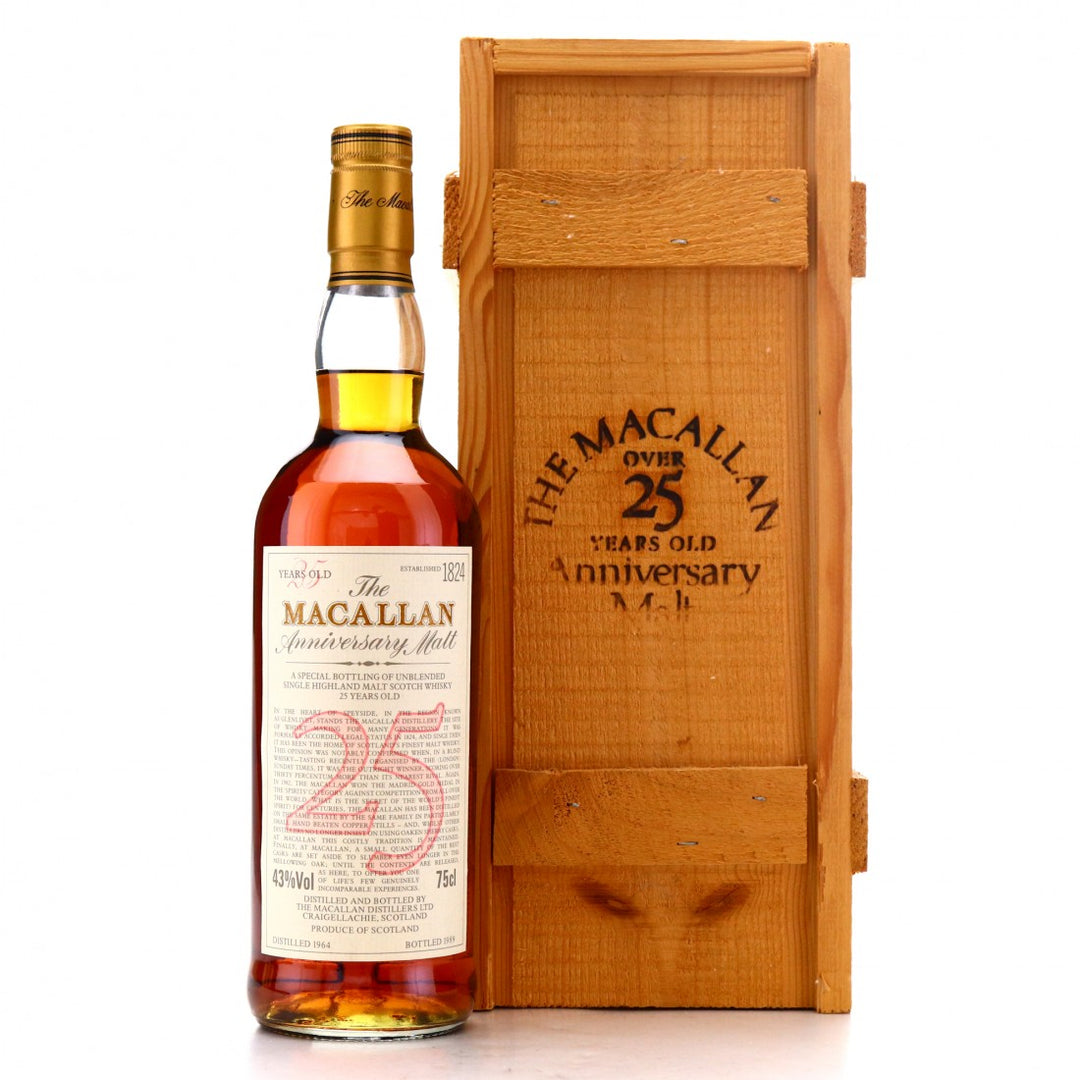 Macallan 25YO Anniversary Whisky 1964