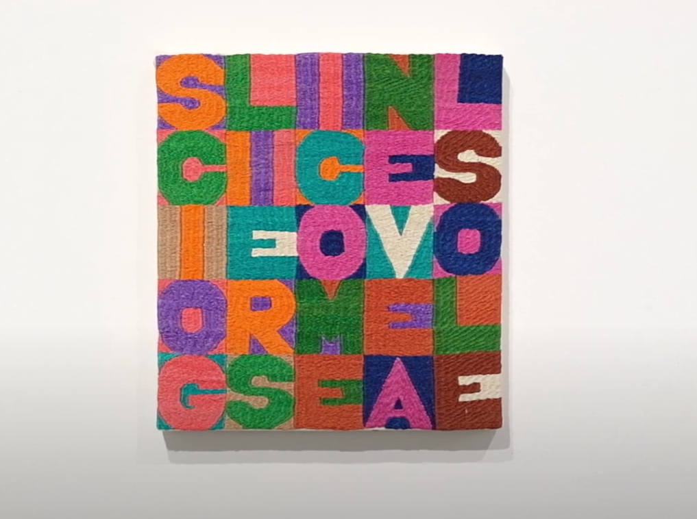 Alighiero Boetti - Sciogliersi come neve al sole (1987)