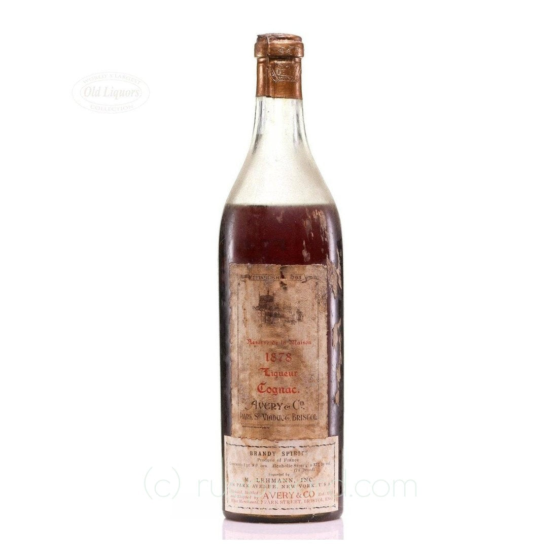 Rare Vintage Cognac from 1878 Avery & Co – Rue Pinard