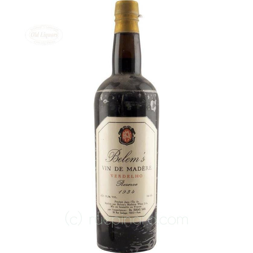 Madeira 1934 Belem's, Réserve - LegendaryVintages