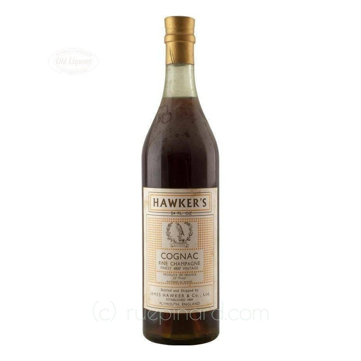 1937 Hawker's Finest Vintage Cognac - Fine Champagne - Rue Pinard