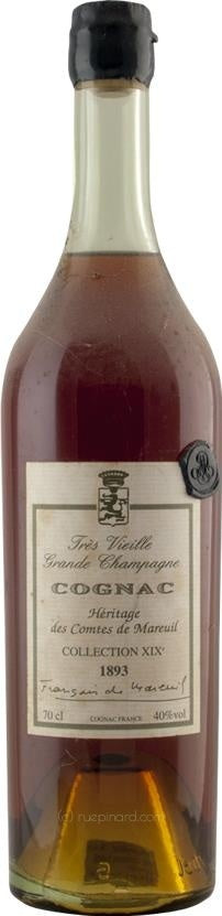 Comtes de Mareuil Cognac Collection XIX Grande Fine Champagne 1893 - Rue Pinard