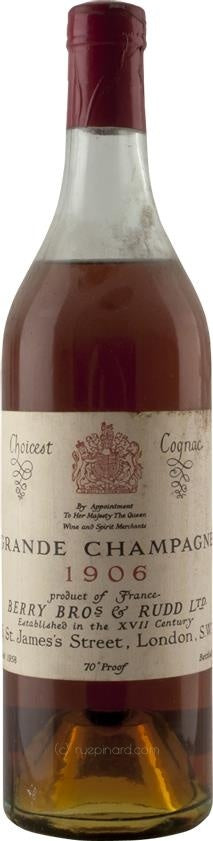 Berry Brothers & Rudd Cognac Grande Champagne des Heritiers 1906 (Bottled 1958) - Rue Pinard