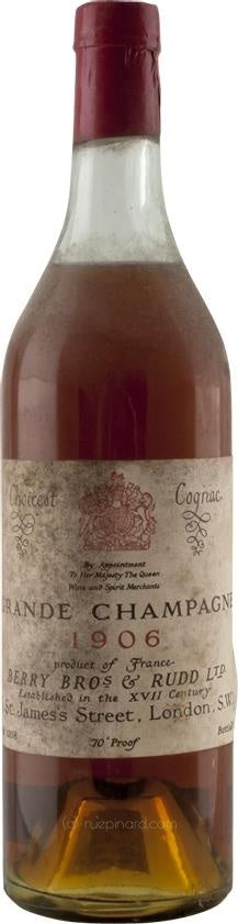 Berry Brothers & Rudd Cognac Grande Champagne des Heritiers 1906 (Bottled 1958) - Rue Pinard