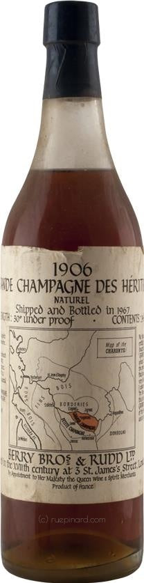 1906 Berry Brothers & Rudd Grande Champagne des Heritiers Cognac (Bottled 1967) - Rue Pinard