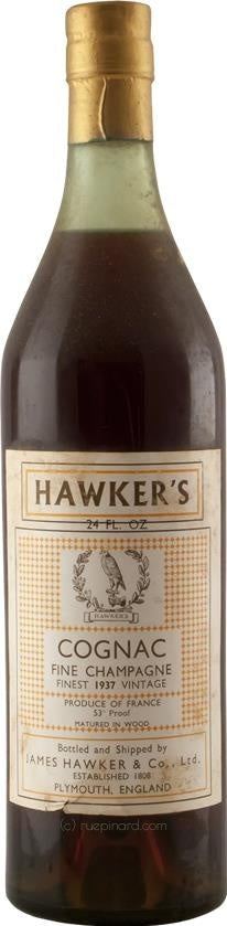 1937 Hawker's Cognac, Fine Champagne - Rue Pinard