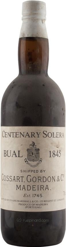 1845 Bual Madeira Solera Cossart Gordon - Rue Pinard