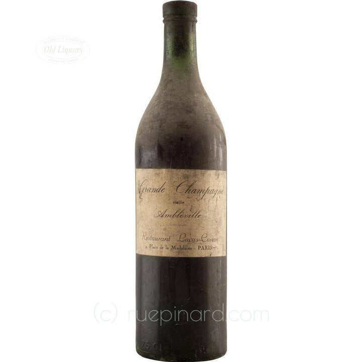 Restaurant Lucas-Carton 1900 Grand Champagne Cognac - Rue Pinard